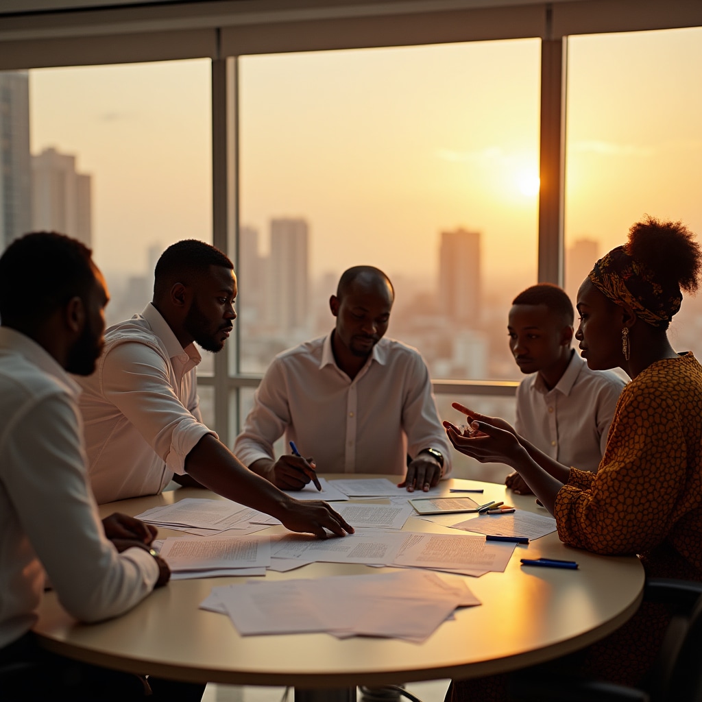 Workshop participants drafting cooperative constitution
