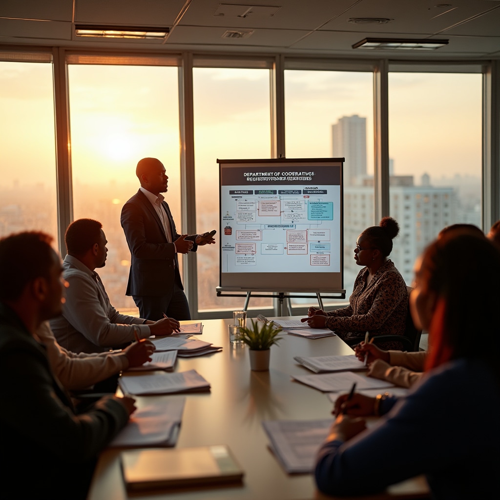 Training session on legal requirements for cooperatives